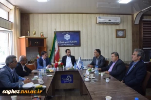 جلسه شورای اداری دانشگاه ملی مهارت، مرکز سقز با حضور ریاست استان و برخی از اعضای واحد استانی برگزارشد. 2