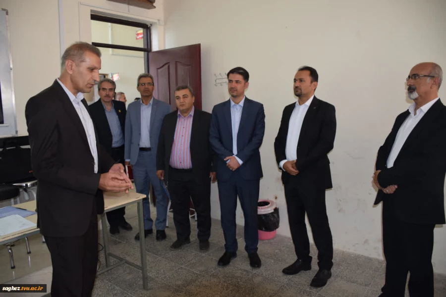 بازدید رئیس واحد استانی دانشگاه ملی مهارت کردستان و هیئت همراه از آموزشکده فنی سقز 6