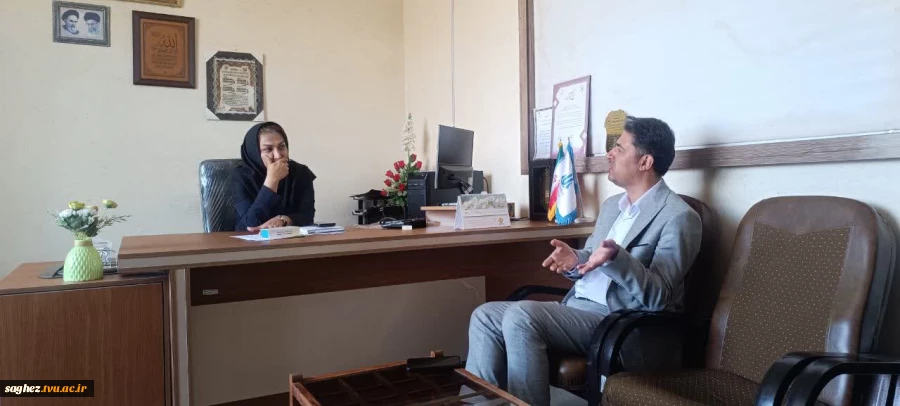 دیدار رئیس دانشگاه ملی مهارت استان کردستان مرکز سقز با مدیر شبکه بهداشت و درمان شهرستان سقز 3